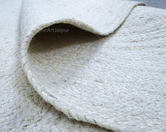 Natuurlijk jute tapijt, gebroken wit jute tapijt, tapijt jute, tapijt, jute tapijt, loper, boho jute tapijt, gevlochten jute tapijt, tapijt aangepast formaat,