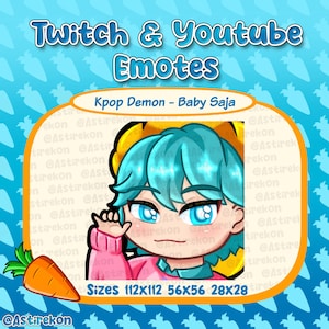 Baby Saja emote | Twitch | Discord | Youtube | Instant Download | Kpop Demon Hunters