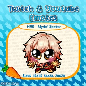 Mydei goober emote | Twitch | Discord | Youtube | Instant Download | Honkai Star Rail