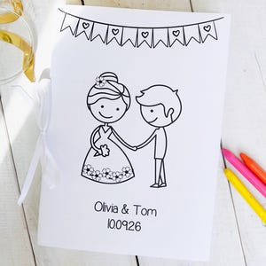 10 Stück personalisiertes Hochzeits-Buch für Kinder | Hochzeit Gastgeschenke Kinder Hochzeit Unterhaltung | Malbücher & Malspiele|Hochzeitsaktivitäten