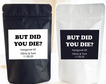 Personalized Hangover Kit Bags: Bachelorette Party Favor Bags