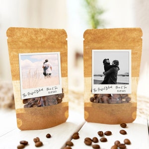 50 pcs The perfect blend, Wedding Favors diy, Polaroid The Perfect Blend, Bridal Shower Favors, Resealable Coffee Bags