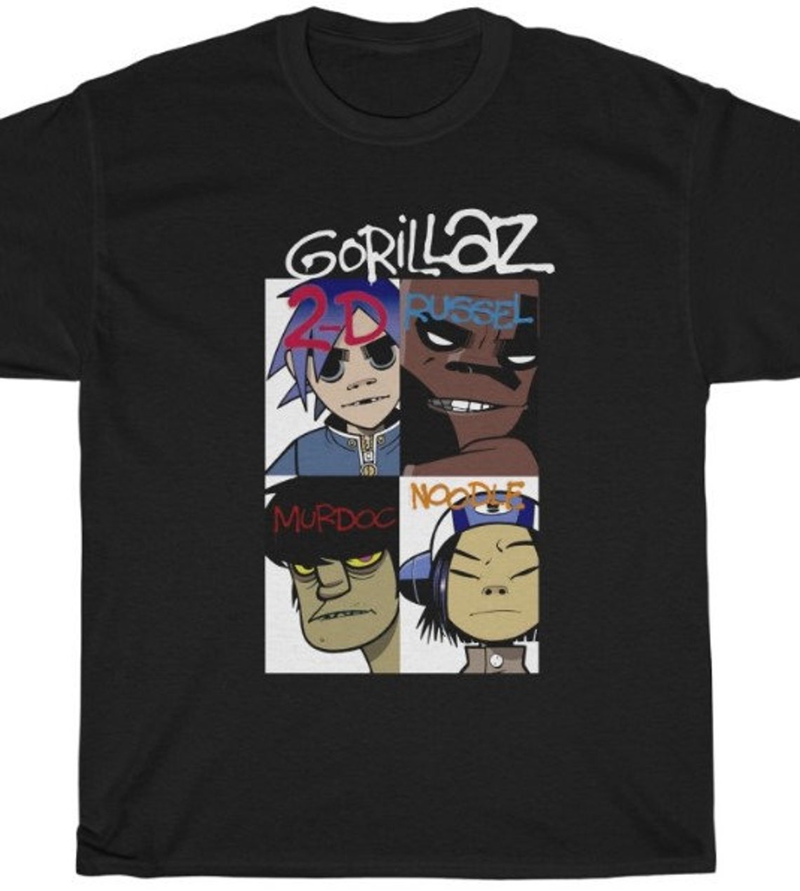 GORILLAZ Gorillaz T-Shirt Shirt Tee | Etsy