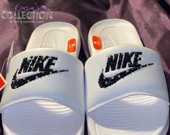 Custom Bling Nike Victori One Women's Slide Sandals