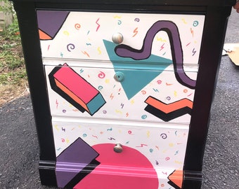 90’s Art Deco inspired nightstand
