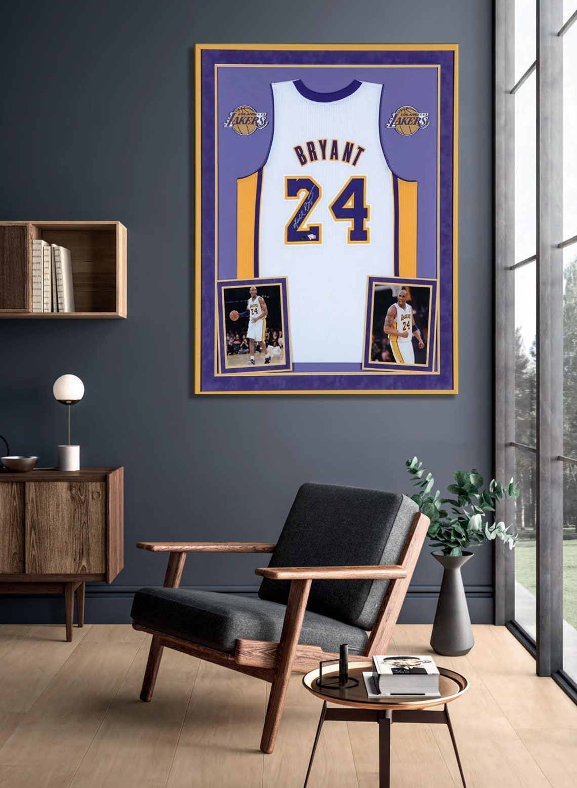 Bryant 24 Jersey motivational Art Wall Decor Framed Canvas Free