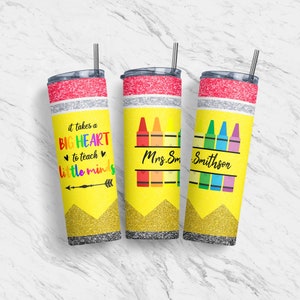Teacher Tumbler 20oz Tumbler Skinny Wrap, Sublimation Design Template, Custom Teacher Pencil Tumbler, Straight, Tapered Wrap, Download, PNG