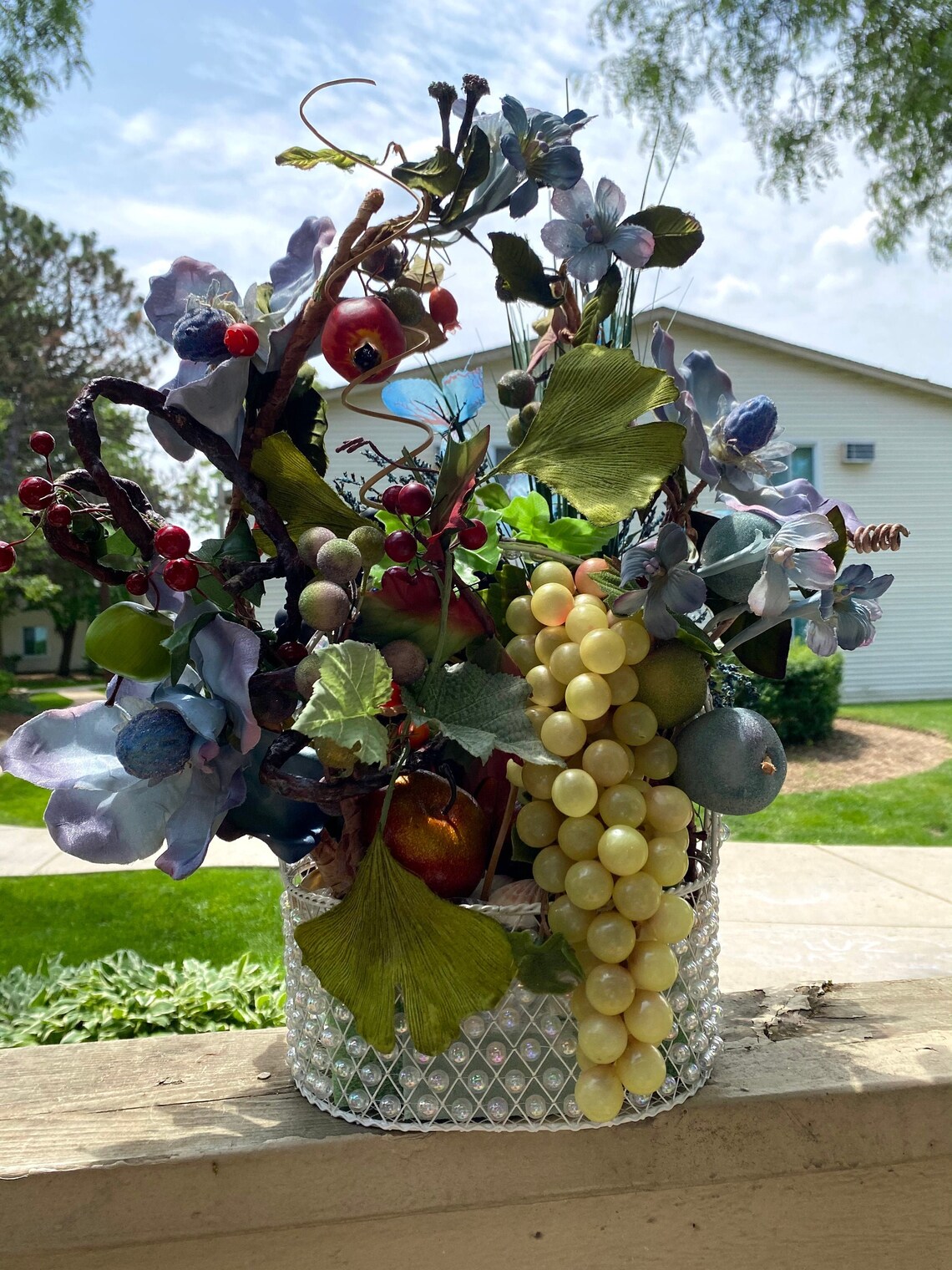 Fruit floral arrangement Etsy