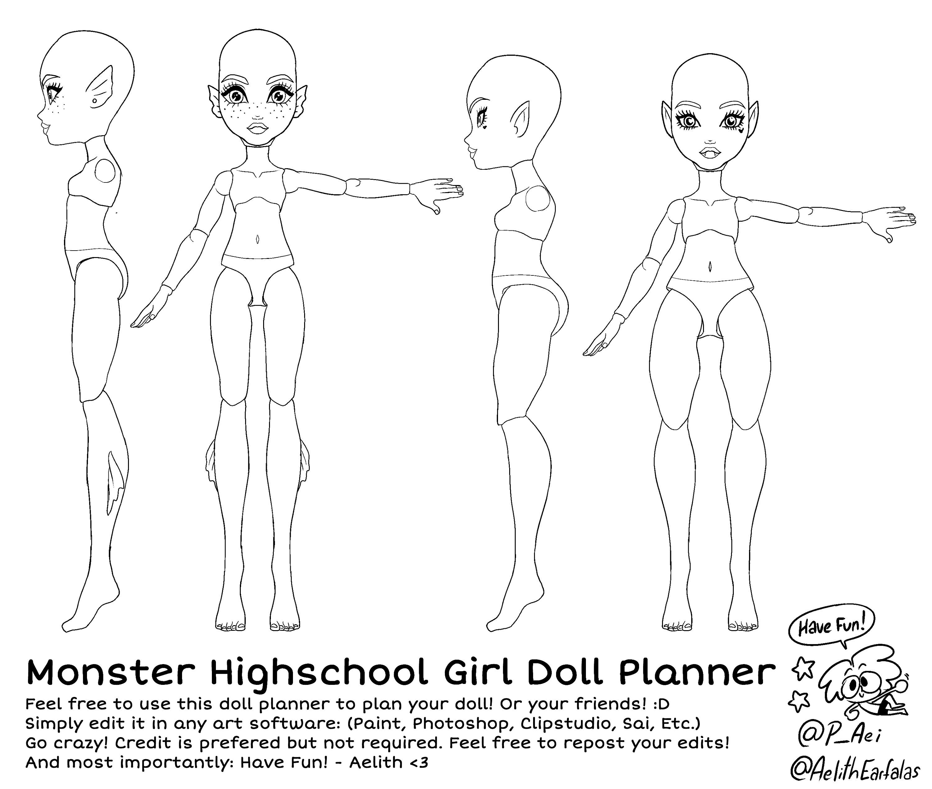 Monster high doll base discount