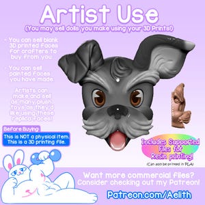 Scotty Dog Art Doll: 3D Printable STL File (Digital)