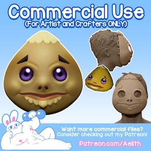 DIGITAL STL 3DPRINT file - Goron Mask | Majoras Mask | Digital STL | File for 3D Printing | 3D Model | Cosplay | Decor | Handmade