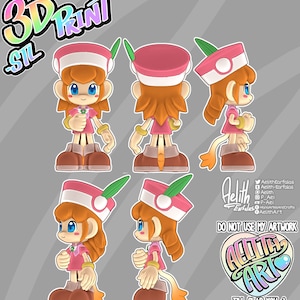 DIGITAL STL 3DPRINT file -Priestess Lolo | Klonoa 2 | Digital STL | File for 3D Printing | 3D Model | Figure | Decor | Handmade