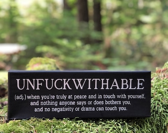 Unfuckwithable - definizione - Badass - decorazioni murali - forza dentro