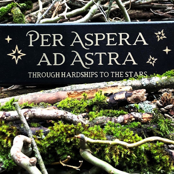 Per Aspera Ad Astra - Des épreuves jusqu'aux étoiles - Pierce Brown Red Rising - Devise latine - Citation motivante - Golds