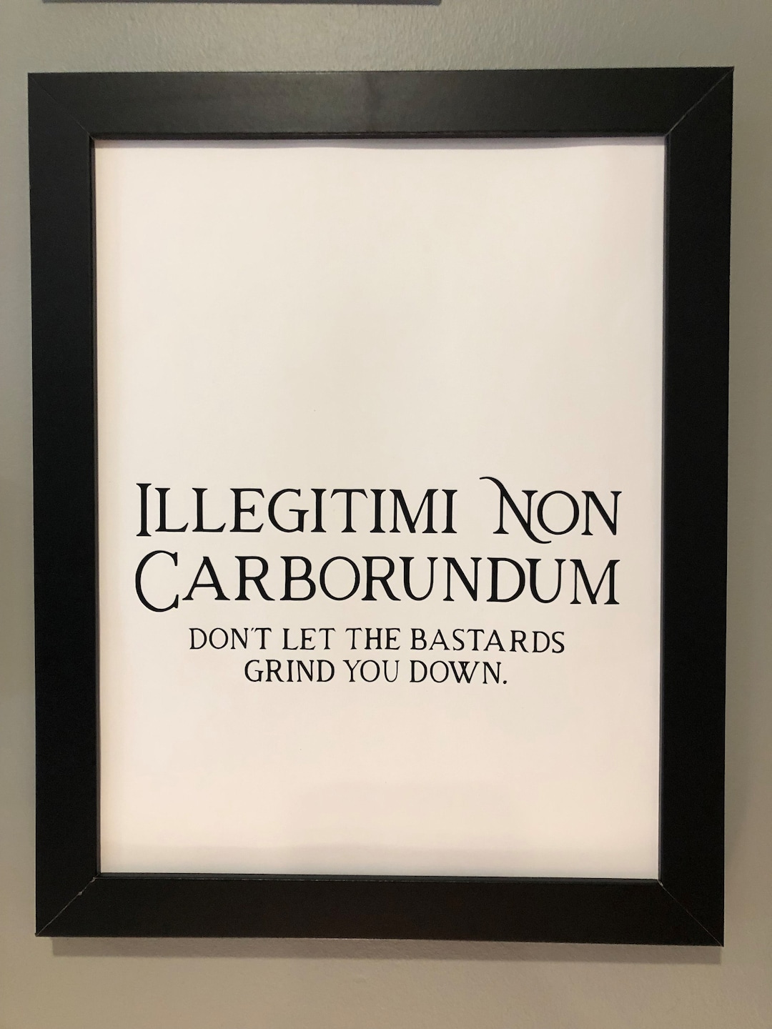 Illegitimi Non Carborundum Don
