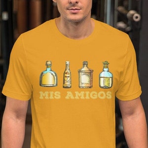 Mis Amigos Tequila Shirt, Funny Cinco de Mayo Drinking Shirt, Margarita Shirt, Matching Drinking Party Shirt For Cinco De Mayo, Tequila Gift