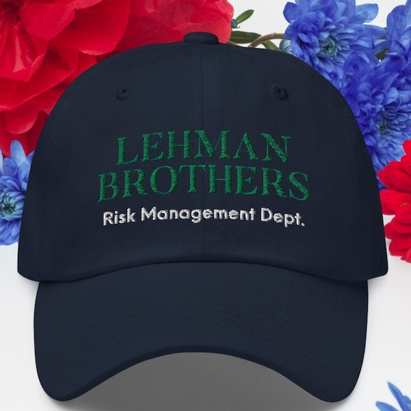 Lehman Brothers  Risk Management Dad Cap, Lehman Brothers Mütze, lustige Lehman Brothers Dad Mütze