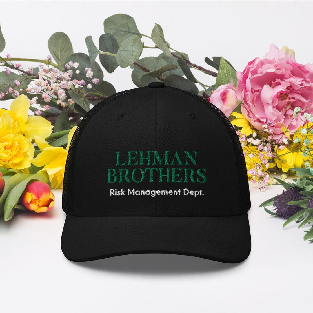 Lehman Brothers Risk Management Trucker Cap Lehman Brothers Etsy Lehman Brothers Risk Management Trucker Cap Lehman Brothers Etsy