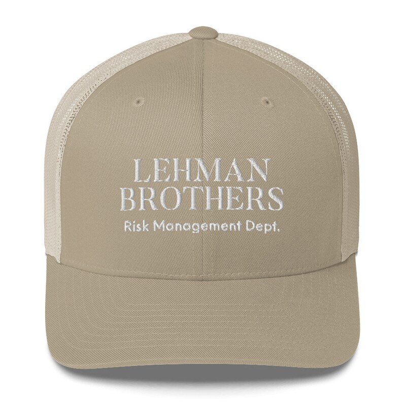 Lehman Brothers Risk Management Trucker Cap Lehman Brothers Etsy Lehman Brothers Risk Management Trucker Cap Lehman Brothers Etsy