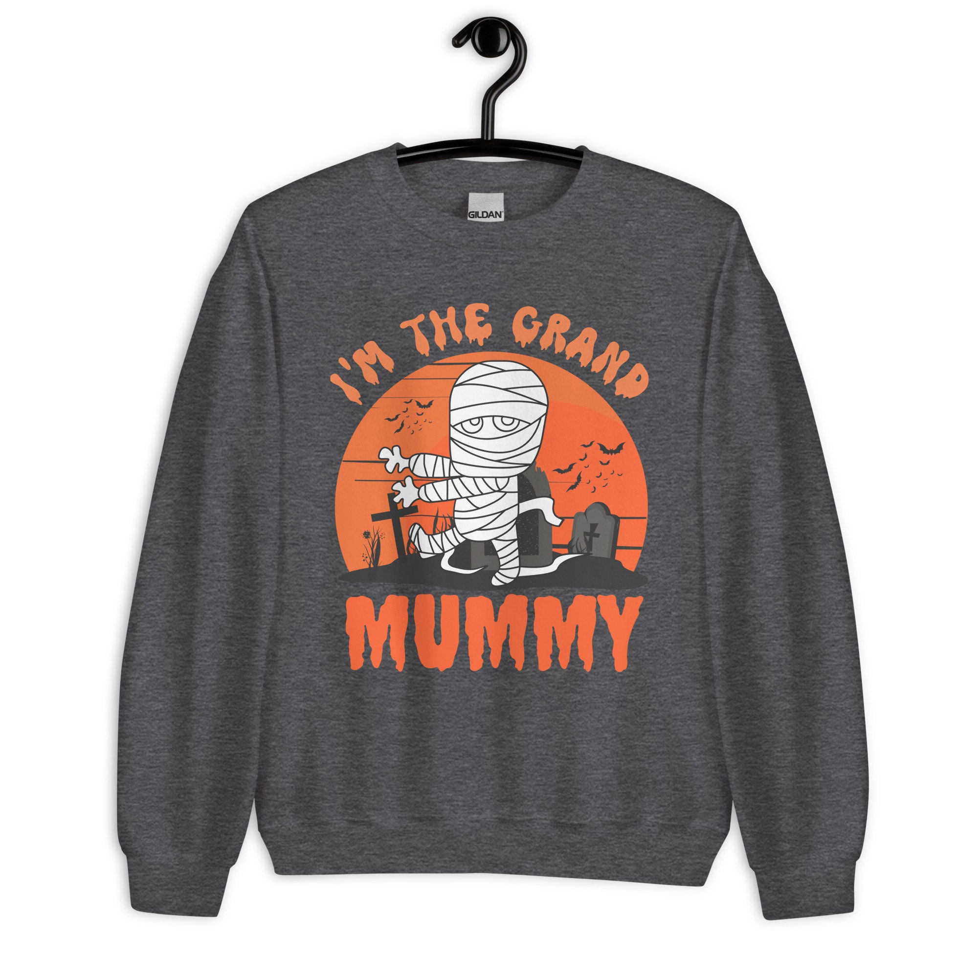 Discover Grandma Halloween Sweatshirt, Im The Grand Mummy, Nana Sweater, Funny Grandmother Halloween Gift, Spooky Season Shirt, Fall Gifts For Granny