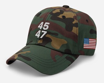 45 47 dad hat, 45 47 baseball cap, 45 47 trump hat, 45 Trump hat, Donald Trump 2024, 45 dad cap, Republican Gifts, 45 47 conservative gifts