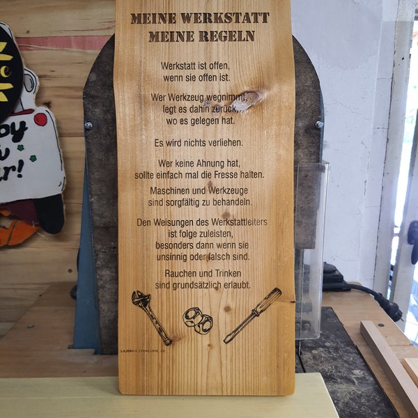 Dekoschild Werkstatt