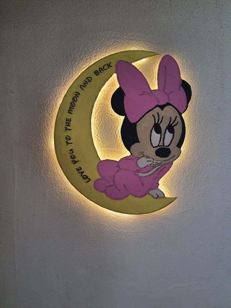 Minnie mouse hotsell wall light
