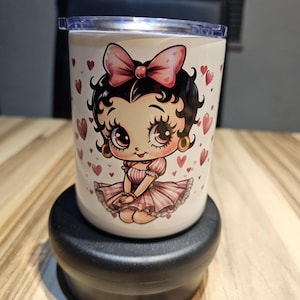 Betty Boop Valentine&#39;s Day Love 16OZ Drinking Glass