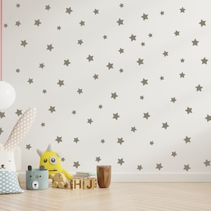 120 Star decals, Mixed sizes, Nursery wall decor, Kids wall decor, Nursery stickers