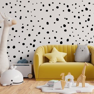 Adesivos de parede com manchas de dálmata: decoração de berçário, adesivos de vinil