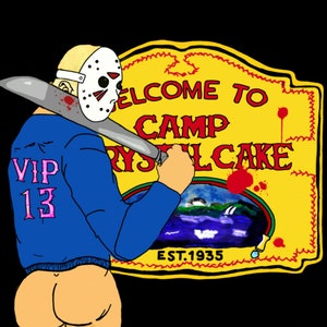 Camp Crystal Cake Poster