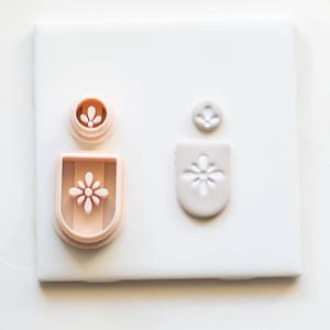 Floral Embossed Clay Cutter | Clay Cutters for Earrings | Polymer Clay Tools and Supplies