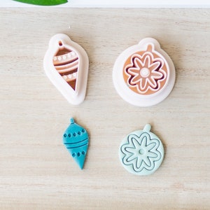 Ornament Clay Cutter | Christmas Clay Cutters | Christmas Clay Earring Cutters | Cutters for Polymer Clay | Earring Making Supplies