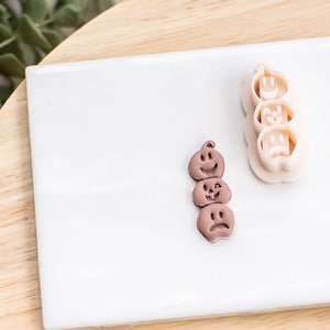 Jack-O-Lantern Cutter for Polymer Clay | Pumpkin Clay Cutter | Fall Polymer Clay Cutters | Fall Cutters | Fall Earrings | Clay Tools