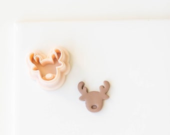 Reindeer Clay Cutter | Reindeer Cutter | Reindeer Cutter Polymer Clay | Christmas Clay Cutter | Christmas Clay Cutters | Christmas Cutters