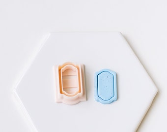 Rounded Rectangle Clay Cutter for Earrings | Embossing Cutter | Clay Cutters for Earrings | Clay Cutters for Jewelry | Polymer Clay