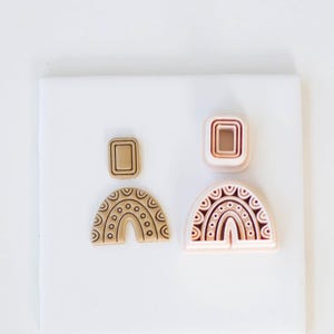 Boho Arch Clay Cutter for Earrings | Polymer Clay Tools | Cute Clay Cutter Dangle | Rainbow