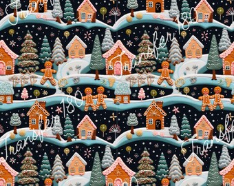 TP180 | Christmas Village Image Transfer for Polymer Clay | Clay tools | Earring Making Supplies