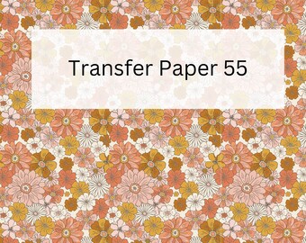 TP55 | Floral Clay Transfer Sheets | Boho | Clay Transfer Paper | Clay Transfers | Image Transfer Paper | Image Transfer for Polymer Clay