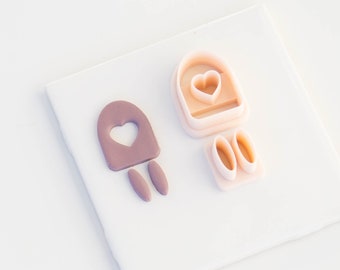 Valentines Day Clay Cutters | Clay Cutters for Polymer Clay | Valentines Day Clay Earring Cutters | Heart Clay Cutter | Earring Tools