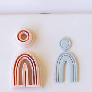 Embossing Arch Cutter | Rainbow Cutter for Earrings | Polymer Clay Earring Making | Clay Cutters