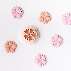 Outlined Flower Embossing Cutter | Clay Cutter Flower | Clay Cutters for Polymer Clay | Detailed Cutter | Clay Cutters Boho