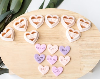 Cortador de corazones para arcilla polimérica / Cortadores de San Valentín / Cortador de San Valentín / Corazones / Día de San Valentín / Herramientas de arcilla