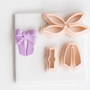 3D Bow Cutter for Polymer Clay | Ribbon Bow | Clay Cutters for Earrings | Polymer Clay Tools | Earring Making | Bow Cutter