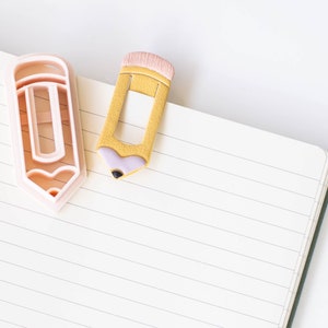 Pencil Bookmark Clay Cutter | Cute Bookmark Tool | Clay Cutters for Polymer Clay | Clay Maker