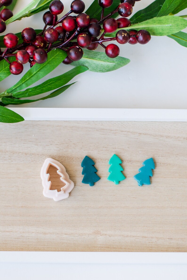 Christmas Tree Clay Cutter Christmas Tree Cutter Holiday Clay Cutters Christmas Clay Cutters Christmas Clay Cutter Sets image 1