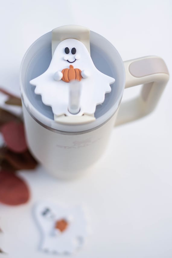 Cute Ghost Stanley Cup Topper 30 Oz Halloween Stanley Topper Halloween Stanley  Cup Stanley Cup Accessories Polymer Clay 