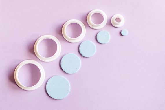 Clay Circle Cutters Set of 5 | Circle Cutter Set | Circle Cutter Clay | Multiple Sizes | Clay Cutters Set | SHARP Cutters for Polymer Clay
