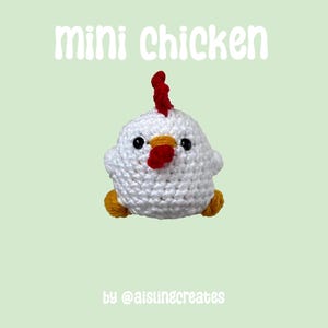 mini chicken crochet amigurumi pattern | pdf pattern only