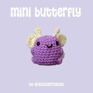mini butterfly crochet amigurumi pattern | pdf pattern only